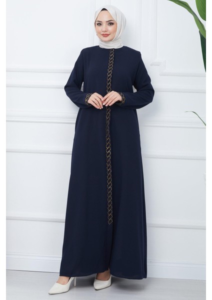 Gizem Taşlı Ferace Lacivert HM2358