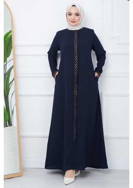 Gizem Taşlı Ferace Lacivert HM2358 fiyatları