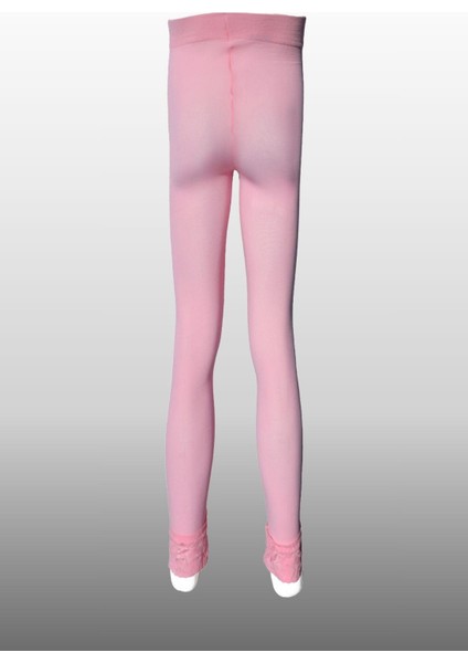 Kız Çocuk Bileği Dantelli Mevsimlik Pembe Tayt fiyatları