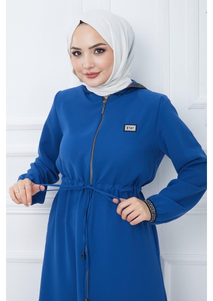 File Kapşonlu Bağlamalı Ferace Indigo HM2360