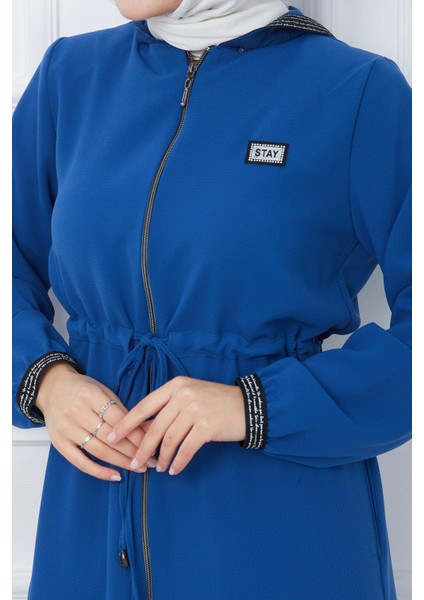 File Kapşonlu Bağlamalı Ferace Indigo HM2360