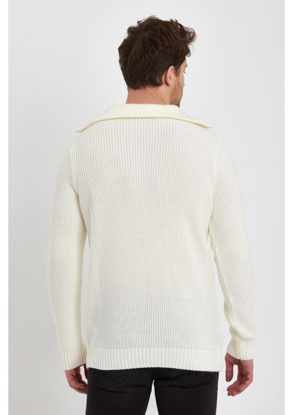 Fermuarlı Yarım Balıkçı Yaka Kazak (E22-5718) fiyatları