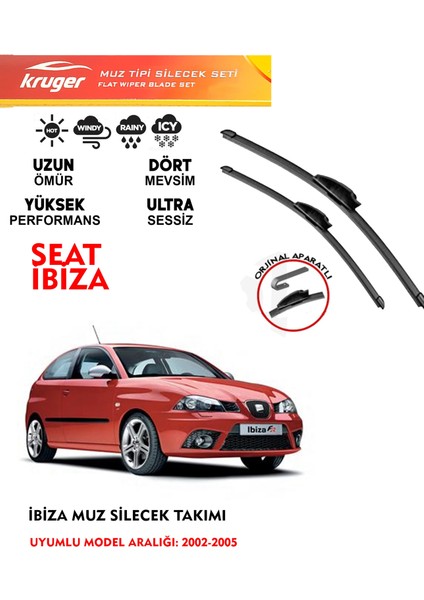 Seat Ibiza Ön Silecek Takımı 2002- 2005 Arası Araca Özel