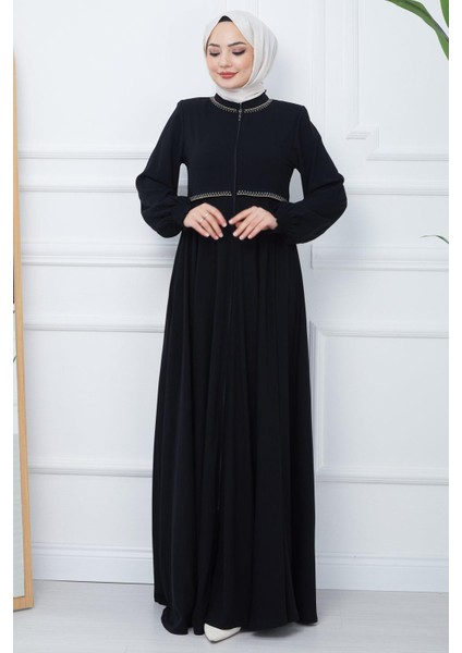 Nakışlı Mevlana Ferace Siyah HM2359 fırsatları