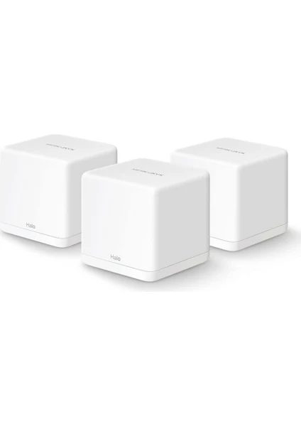 Halo H30G(3-pack), AC1300Mbps, Dual-Band, Gigabit Portları, 100'e Kadar Cihaz Bağlanabilir, 320 m²'ye Kadar Kapsama, Akıllı Bağlantı, Mobil Uygulama ile Kolay Kurulum, Wi-Fi 5 Mesh Sistemi