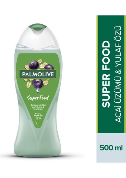 Duş Jeli Superfood Acai Üzümü & Yulaf 500 ml