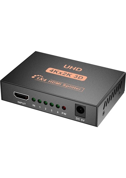 Chihiro586 - 9278 Ps5 Için 4K 1x4 HDMI Ayırıcı 1 Bağlantı Noktasından 4 HDMI Ekrana Çoğaltılmış/ayna USB ile Güçlendirilmiş Ayırıcı (Bir Ila Dört Çıkış) (Yurt Dışından)