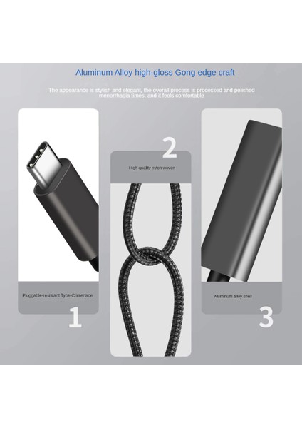 C Tipi - HDMI Uyumlu Kablo Ultra Hd 4K USB C Hdtv Kablosu Adaptör Dönüştürücü 4K @ 60Hz HDMI Uyumlu Kablo (Yurt Dışından) modelleri