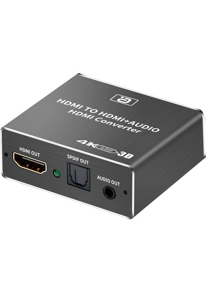 HDMI Ses Çıkarıcı Hdcp Cec + Optik Toslınk Spdıf + 3.5mm Rca Ses Dönüştürücü 4K x 2k 3D HDMI Ses Dağıtıcı Adaptörü (Yurt Dışından)