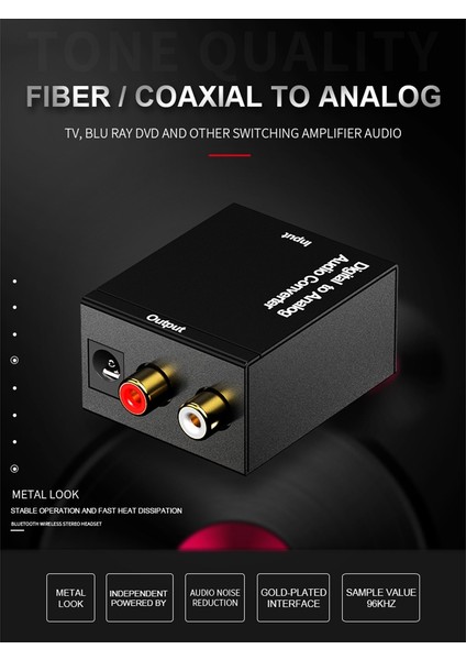 Adc Analogdan Dijitale Ses Dönüştürücü Analogdan Optik Fiber Koaksiyel Sinyale Adc Spdif 3.5 mm Jack Rca Amplifikatör Dekoder (Yurt Dışından) indirimleri