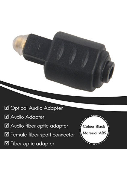 Chihiro586 - 9278 Mini Optik Ses Adaptörü 3.5 mm Dişi Jack Amplifikatör Için Dijital Toslink Erkek Fiş (Yurt Dışından)