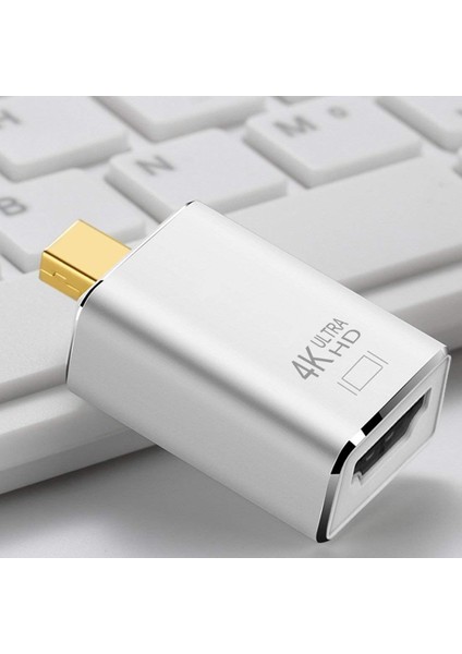 Mini Displayport (Thunderbolt 2.0 Için) HDMI Adaptörüne 4K Mini Dp'den HDMI Dönüştürücüye Macbook Air, Imac, Macbook Pro, Surface Pro 3/4/5, Surface Book ve Daha Fazlası (Gümüş) (Yurt Dışından) fırsatları
