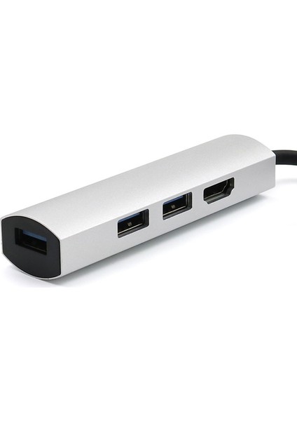 Huawei MATE10/ P30 Için Type-C Hub Dönüştürücü - 3xusb3.0 + HDMI Uyumlu(4k @2k) 4'ü 1 Arada Hub Dizüstü Bilgisayar Dönüştürücü, Siyah (Yurt Dışından) modelleri