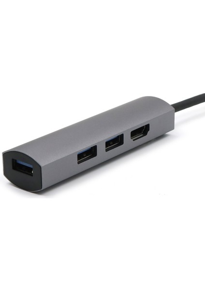 Huawei MATE10/ P30 Için Type-C Hub Dönüştürücü - 3xusb3.0 + HDMI Uyumlu(4k @2k) 4'ü 1 Arada Hub Dizüstü Bilgisayar Dönüştürücü, Siyah (Yurt Dışından) indirimleri
