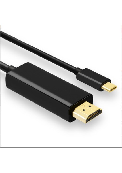 USB Tip-C - HDMI Uyumlu Dönüşüm Kablosu Tip C - HDMI Uyumlu Dönüşüm Kablosu 1080P 4K 1,8m (Yurt Dışından)
