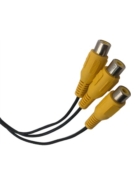 1'i 3 Çıkışlı Video Adaptörü Av Kablosu Video Dönüştürücü Av Ayırıcı (Yurt Dışından)