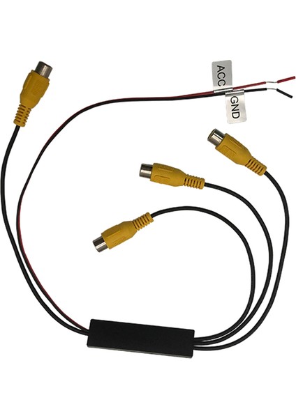 1'i 3 Çıkışlı Video Adaptörü Av Kablosu Video Dönüştürücü Av Ayırıcı (Yurt Dışından)