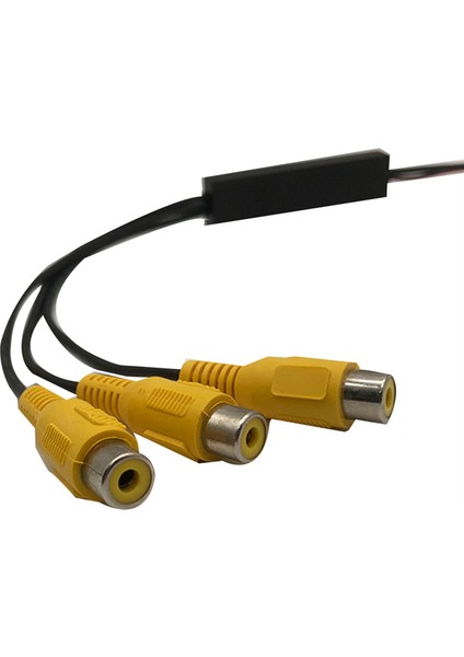 1'i 3 Çıkışlı Video Adaptörü Av Kablosu Video Dönüştürücü Av Ayırıcı (Yurt Dışından)
