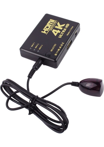Ultra Hd 4K x 2k HDMI Anahtarı 3x1 3 Bağlantı Noktalı Değiştirici Seçici 3D 1080P Ir Uzaktan Kumandalı (Yurt Dışından) indirimleri