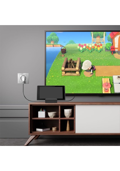 Fan Soğutmalı Anahtar Şarj Tabanı Için HDMI Uyumlu Tv Ekranı Projeksiyon Dönüştürücü Tip-C Usb3.0 Video Adaptörü (Yurt Dışından) modelleri