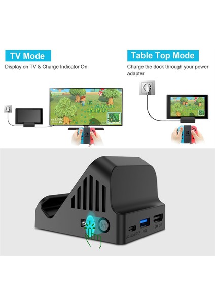Fan Soğutmalı Anahtar Şarj Tabanı Için HDMI Uyumlu Tv Ekranı Projeksiyon Dönüştürücü Tip-C Usb3.0 Video Adaptörü (Yurt Dışından) indirimleri