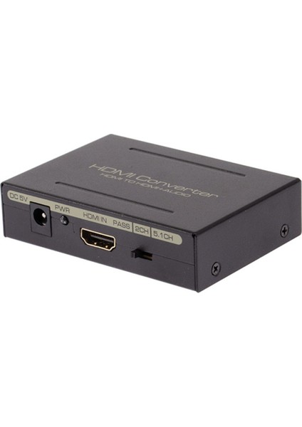 Audio Extractor - HDMI Uyumlu + Optik Toslink Spdıf + Rca L/r Stereo Analog Ses Çıkışı HDMI Uyumlu (Yurt Dışından)