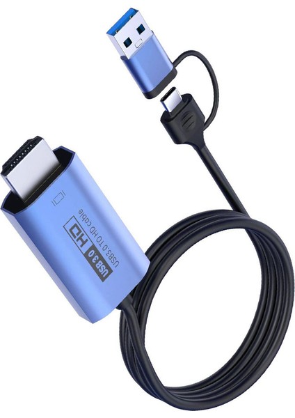 1080P 60HZ Hd Dönüştürücü Usb3.0 - HDMI Uyumlu Dönüşüm Kablosu Tip-C - HDMI Uyumlu Adaptör Kablosu (Yurt Dışından) modelleri