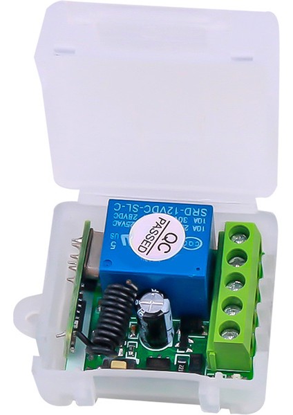 Dc 12 V 1ch Rf Röle Alıcı 433 Mhz Evrensel Kablosuz Uzaktan Kumanda Anahtarı 433 Mhz Verici Düğme Modülü Dıy Kiti (Yurt Dışından)