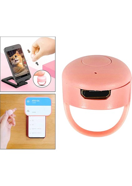 Bluetooth, Akıllı Telefonlar Için 10M Uzaktan Çalıştırma Sayfa Çevirici Sağlıyor Douyin Kısa Videolar - Pembe (Yurt Dışından) indirimleri