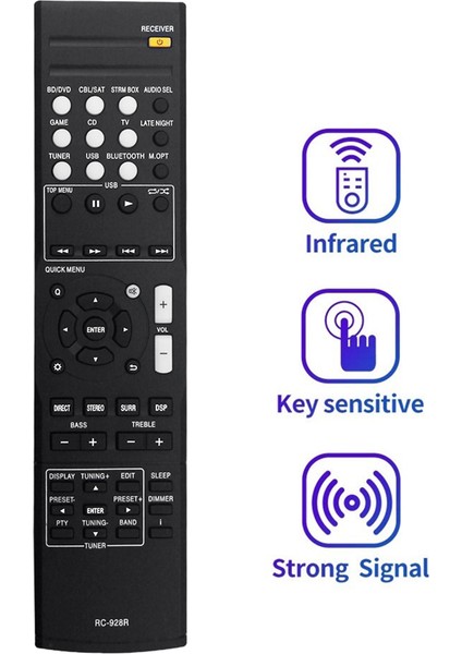 RC-928R Onkyo Av Alıcısı Için Uzaktan Kumandayı Değiştirin HT-S3900 HT-R397 TX-SR373 HT-P395 (Yurt Dışından) fiyatları