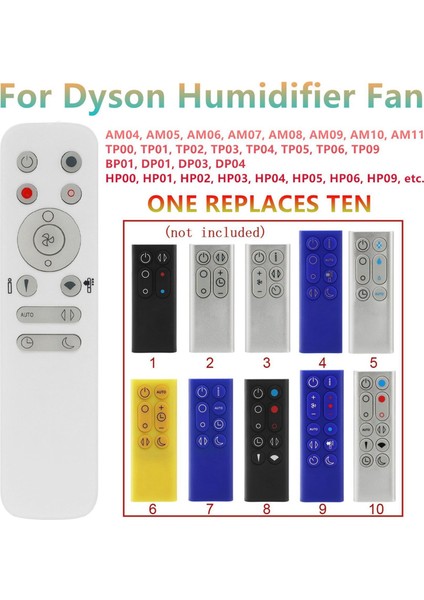 Dyson Nemlendirici Isıtma ve Soğutma Fanı Için 10'u 1 Arada Uzaktan Kumanda DP01 DP03 TP02 TP03 AM06 AM07 AM08 AM11 TP00 TP01 (Yurt Dışından) fiyatları