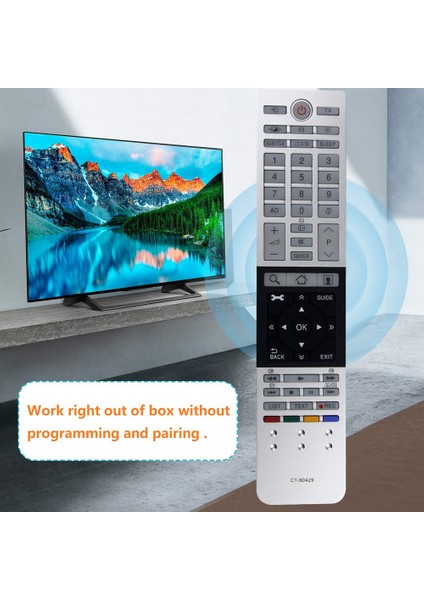 Toshiba CT-90430 CT-90429 CT-90427 CT-90428 CT-90444 4K ve Diğer UHD Tv'ler Için CT-90429 Tv Uzaktan Kumandasını Değiştirin (Yurt Dışından) indirimleri