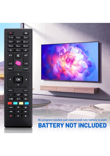 Jvc Telefunken LED Tv TE32182B301C10 Için Değiştirilen Uzaktan Kumanda RC4875 Fit (Yurt Dışından)