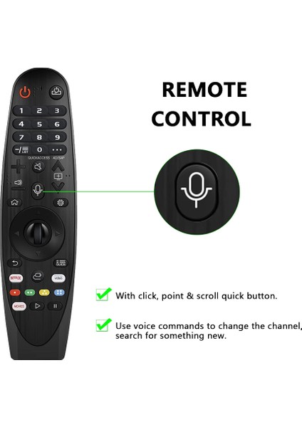 Ses AN-MR19BA Uzaktan Kumandayı Değiştirin Lg Nanocell Tv SM80 SM81 SM82 SM85 SM86 SM90 SM95 SM98 SM99 Serisi 4 K UHD UM80 UM75 (Yurt Dışından) fiyatları