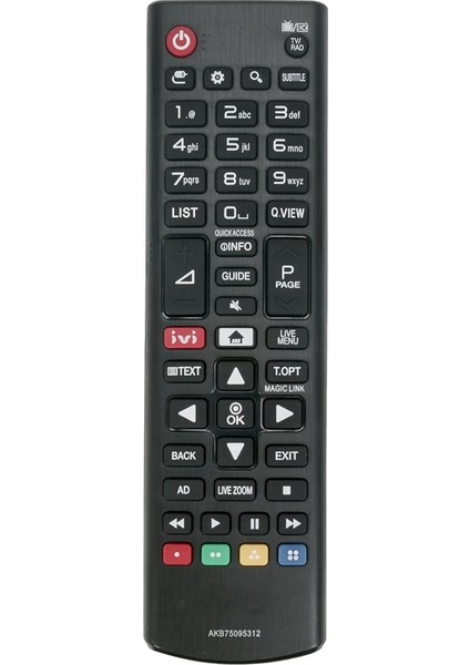 AKB75095312 Tv Uzaktan Kumandası Lg Için Yedek Parça LCD LED Tv 24LJ480U 24MT49S 28LK480U 28MT49S 32LJ594U 32LJ600U 32LJ610V (Yurt Dışından)
