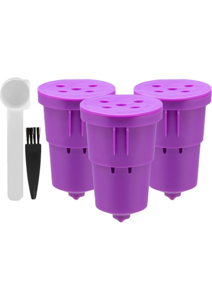 3 Adet Doldurulabilir Kahve Filtreli Fincan Yeniden Kullanılabilir Kahve Kapsülü Dolgulu Kapsül Keurig 1.0 K Fincan Kahve Makineleri B ile Uyumlu (Yurt Dışından)