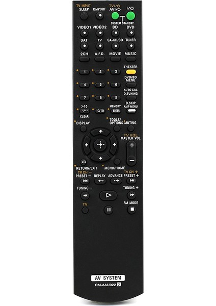 RM-AAU022 Sony Av Sistemi Için Uzaktan Kumanda STR-KS2300 STR-DG520B RM-AAU019 STR-DG520A STR-DG710 Uzaktan Kumanda (Yurt Dışından)