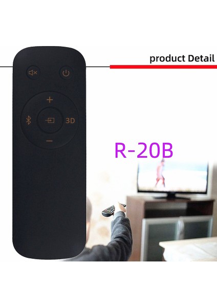 Klipsch Soundbar Ses Çubuğu Hoparlör Sistemi Için Uzaktan Kumandanın Değiştirilmesi R-20B R-10B R-208 (Yurt Dışından)