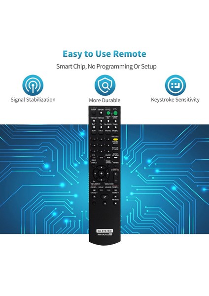 Sony Ev Sinema Sistemi Için RM-AAU022 Uzaktan Kumandayı Değiştirin STR-DG520 STRKM7500 HTDDWG700 HT-SF2300 STR-KS2300 HT-SS2300 (Yurt Dışından) fiyatları