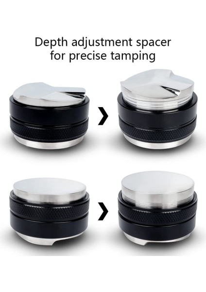 58MM 304 Paslanmaz Çelik 3 Açılı Eğimli ve Düz Tabanlı Çift Kafa Kahve Tozu Sabotaj Espresso Portafiltre Filtresi (Yurt Dışından) indirimleri