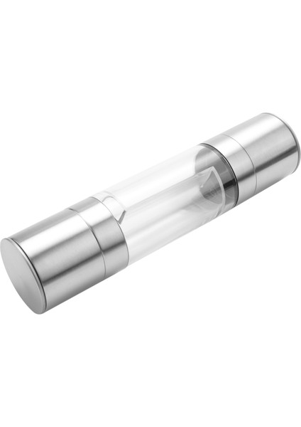 Paslanmaz Çelik Tuz ve Karabiber Öğütücü 2'si 1 Arada Manuel Tuz ve Karabiber Değirmeni Çalkalayıcılar, Çift Ayarlanabilir Kalınlık ve Şeffaf Akrilik Gövde ile Doldurulabilir (Yurt Dışından) fırsatları