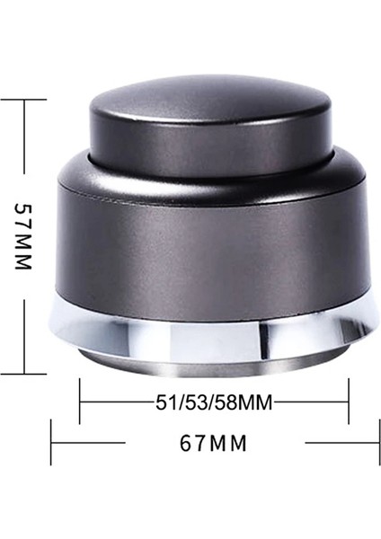 Paslanmaz Çelik Espresso Aksesuarı Portafiltreye Uygun Kahve Sabotajı Yarı Otomatik Ayarlanabilir Toz ÇEKIÇ-53MM (Yurt Dışından) fırsatları