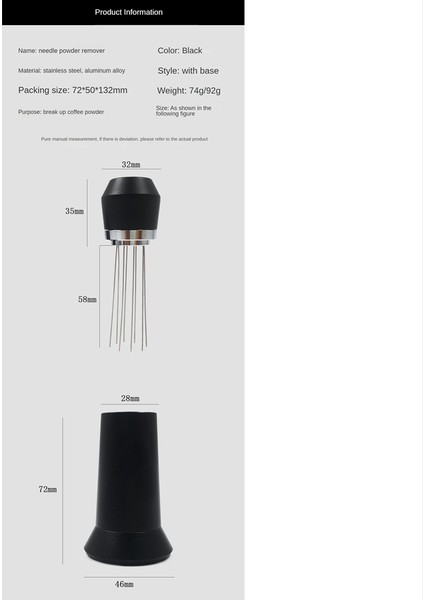 Espresso Kahve Sabotaj Iğnesi El Kahve Bezi Tozu Iğne Karıştırıcı Wdt Aracı Kahve Karıştırıcı Kahve Makinesi (Yurt Dışından) fırsatları