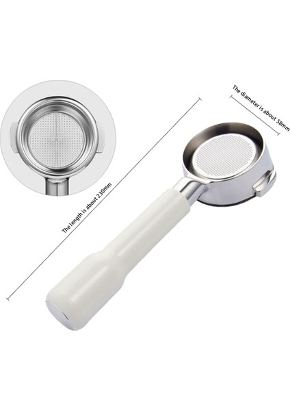58 mm Kahve Dipsiz Portafilter Ahşap Saplı Paslanmaz Çelik Kahve Filtresi E61 Espresso Makinesi Aksesuarları (Yurt Dışından) modelleri