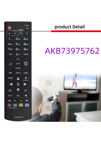 Lg 32SE3B 32SE3B-B 32SE3KB 43SE3B 43SE3B-B 43SE3KB Için Yedek Uzaktan Kumanda AKB73975762 (Yurt Dışından)