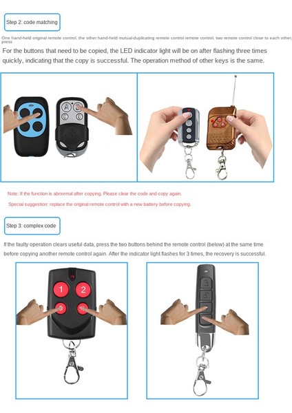 Adet 433 Mhz Renkli Klonlama Uzaktan Kumanda Elektrikli Kopya Denetleyici Kablosuz Verici Anahtarı Araba Anahtarı 433 Mhz (Yurt Dışından) modelleri