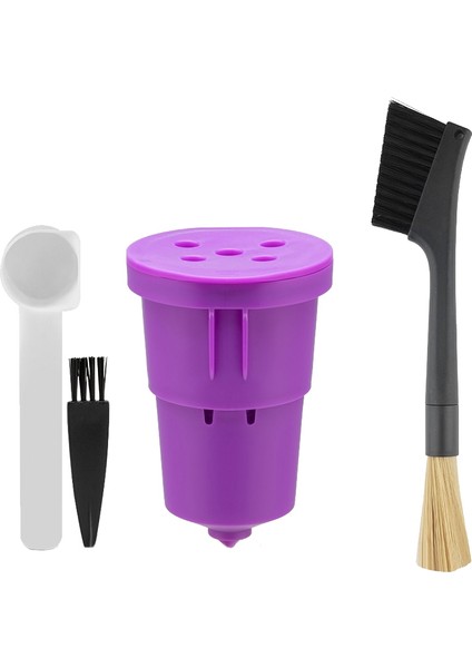 Doldurulabilir Kahve Filtreli Fincan Espresso Kahve Fırçası ile Keurig 1.0 K Fincan A Için Yeniden Kullanılabilir Kahve Kapsülü Dolgulu Kapsül (Yurt Dışından)