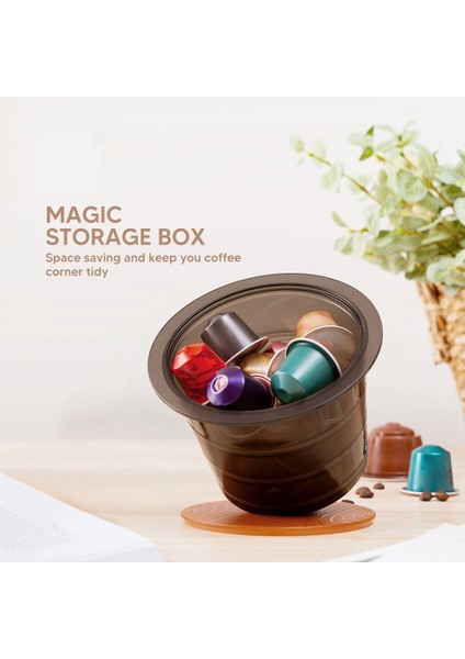 Kahve Saklama Kutusu Ayrılabilir Kullanışlı Kahve Kapsül Rafı Mini Saklama Kutusu Kahve Rafı (Yurt Dışından) fiyatları