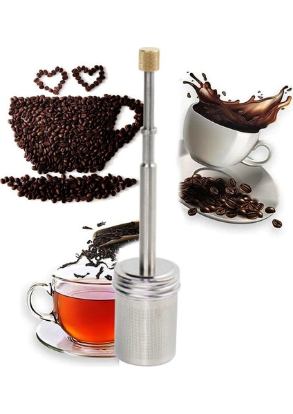 Pres Tipi Kahve Bırakma Karıştırıcı Yeniden Kullanılabilir Kahve Mikseri Manuel Soğuk Demleme Taşınabilir Fransız Kahve Son Pres Makinesi-B (Yurt Dışından) fiyatları