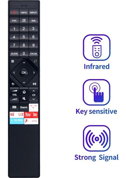 Hisense Akıllı Tv EN3A70 H55O8BUK ERF6B62H ERF3B70H Için ERF6B62H Tv Uzaktan Kumandasını Değiştirin (Yurt Dışından) fiyatları